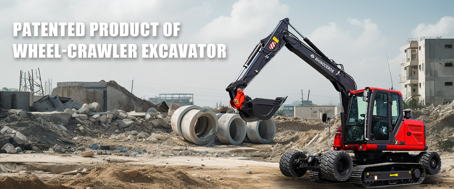 Máy đào bánh lái bằng bạch cầu X9