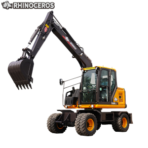 máy đào bánh lốp mini